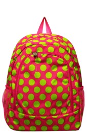 Large Backpack-BP5016-DOT-LIME